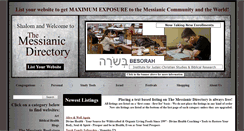 Desktop Screenshot of messianicdirectory.info